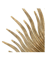 Round Gold Iron Sunburst Mirror