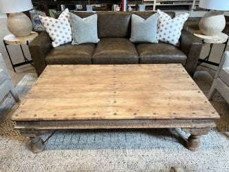 Wooden Carving Coffee Table | 65.5"