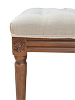 Juliette Bench | Alabaster Linen