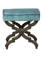 Caden Stool | Blue Velvet
