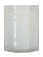 White Octagonal Candle Holder