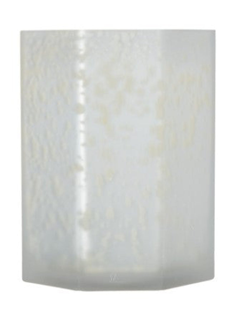 White Octagonal Candle Holder