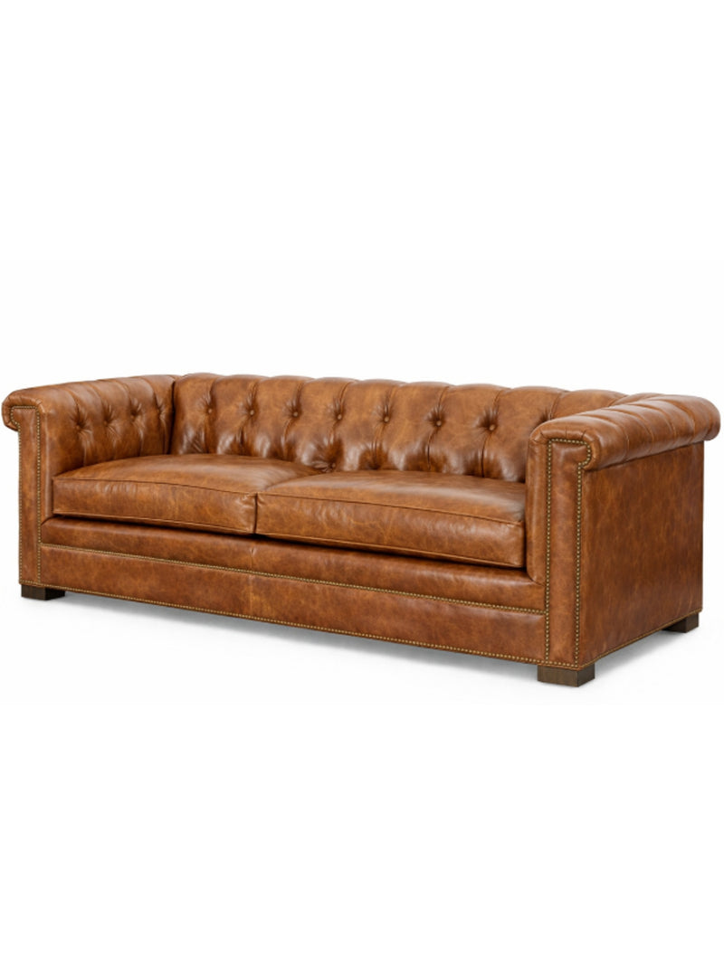McGee Leather Sofa | Brompton Tobacoo