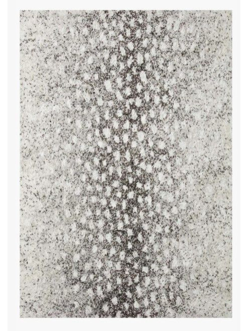 Bliss Shag Rug | Grey White 8X10