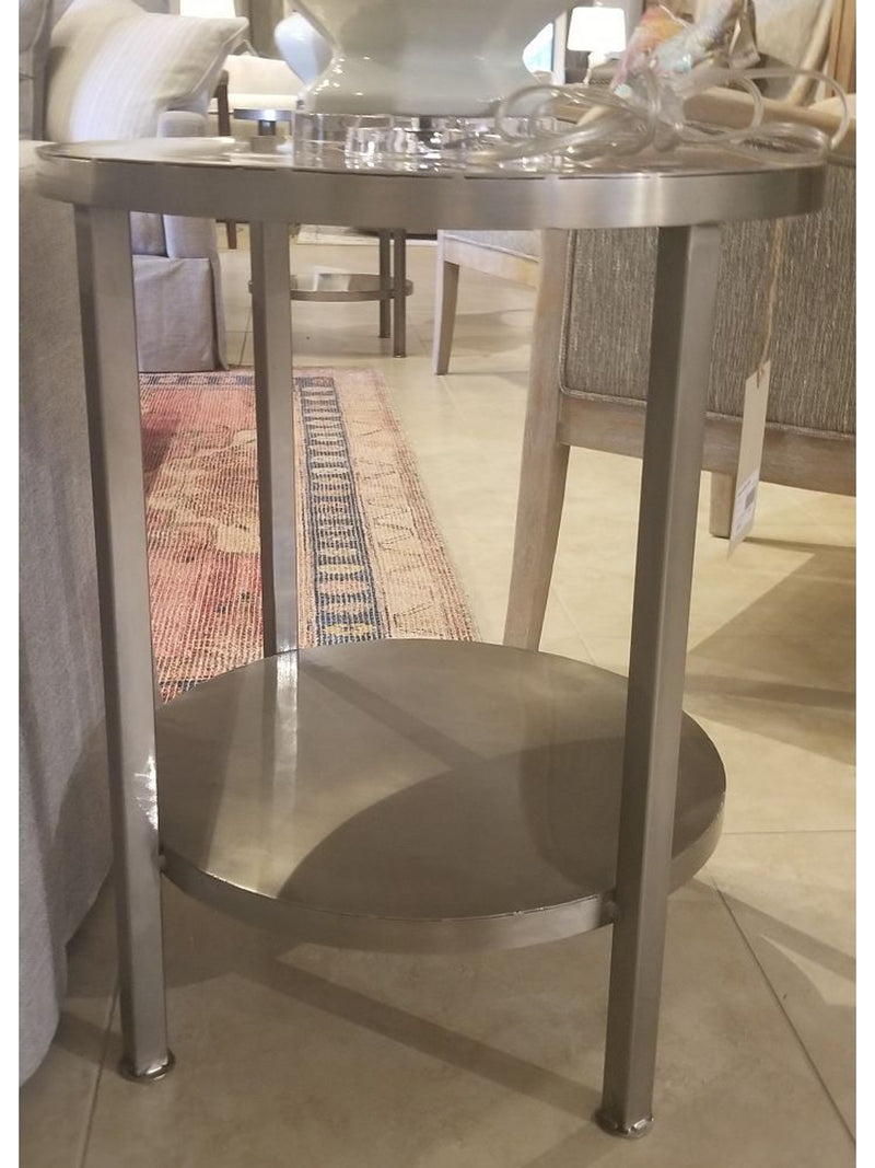 Paxton End Table | Nickel
