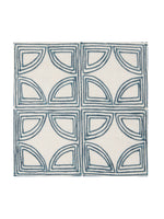 Elea Throw Pillow 22" | Ivory/Navy