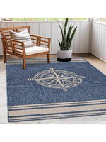Compass Rug|Azure