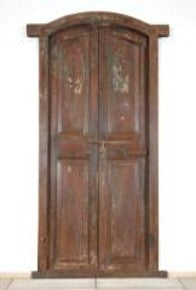 Antique Wood Door with Frame