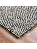 Criss Cross|Grey Wool 9 x 12
