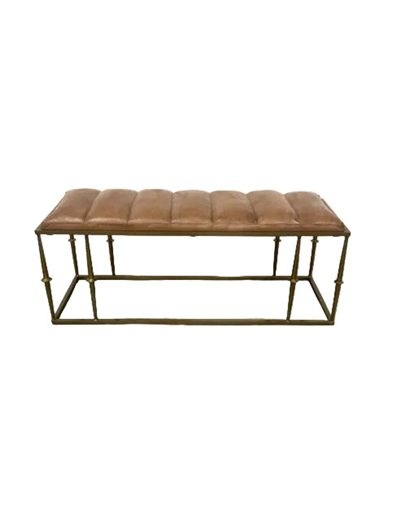 Roosevelt Leather Bench