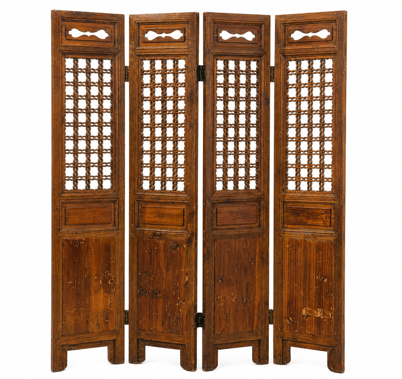 Old Screen 4-Panel Narrow