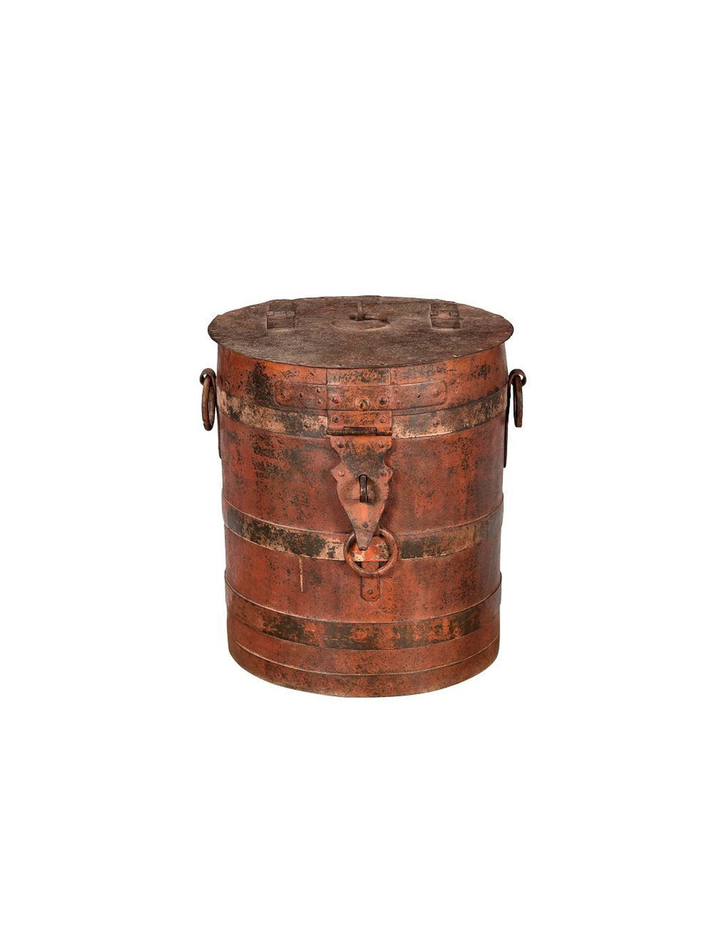 Metal Side Table, Distressed