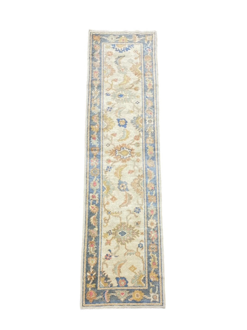 Turkish Oushak Rug 3 | 3' x 12'4"