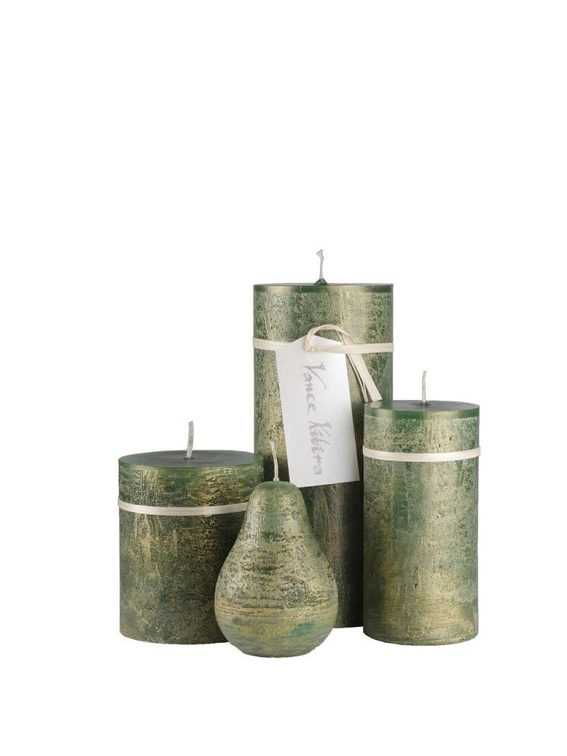 Ritz Timber Pillar - Green/Gold