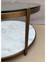 Chloe Iron Coffee Table | White