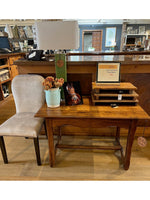 American Oak Stretcher-Base Tavern Table