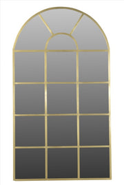 Aphrodite Arched Mirror Brass