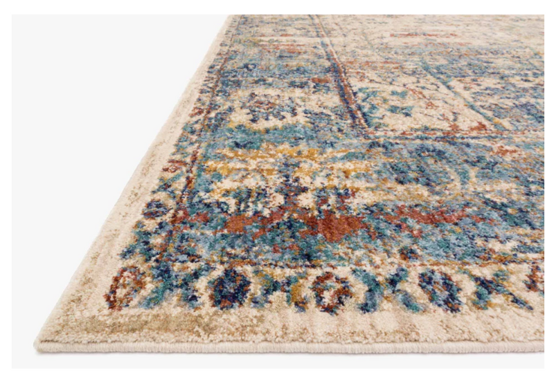 Anastasia Sand | Lt. Blue Rug 5x8