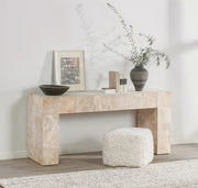 Anders Solid Wood Console Table | Cream Wash