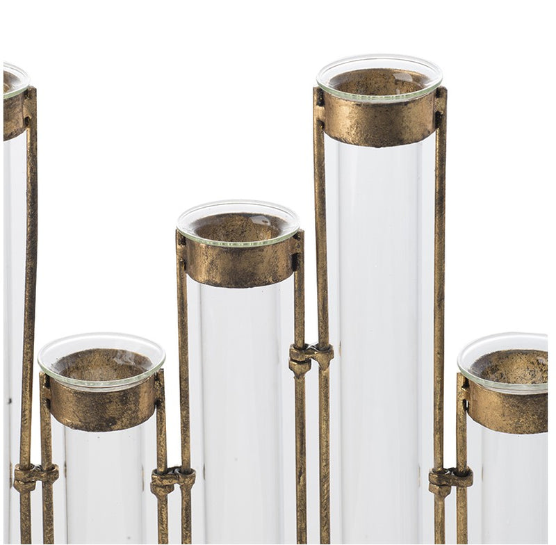 Angie Staggered Glass Vial Vase