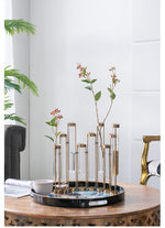 Angie Staggered Glass Vial Vase