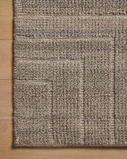 Asha Wool Rug| Bark 8 x 10