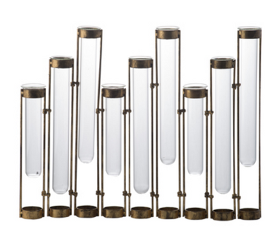 Angie Staggered Glass Vial Vase