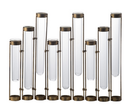 Angie Staggered Glass Vial Vase