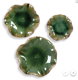 Abella Green Small Ceramic Wall Decor