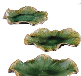 Abella Large Green Ceramic Wall Decor