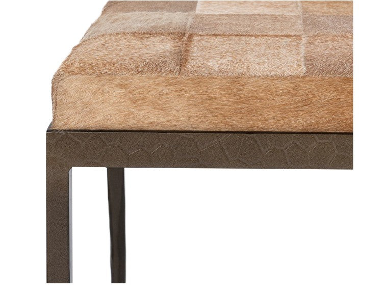 Achen 60" Hair on Hide Bench | Canyon Sand