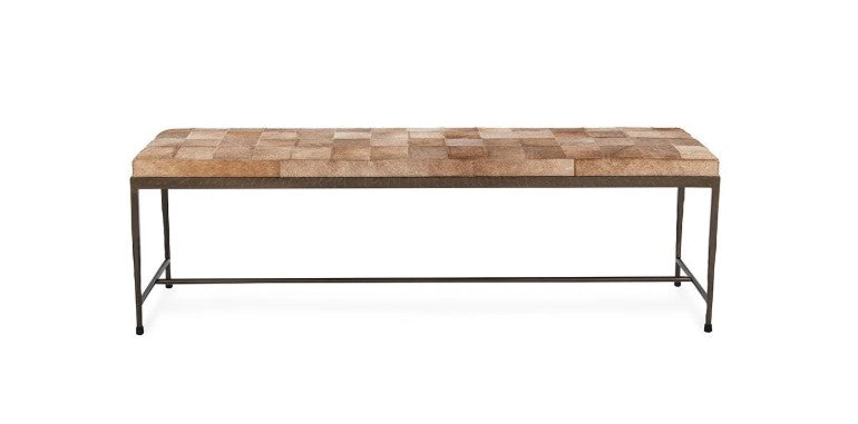 Achen 60" Hair on Hide Bench | Canyon Sand