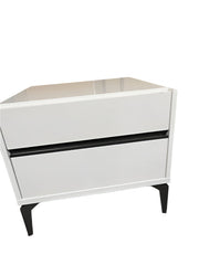 Alf DaFre Italian Modern Two-Drawer Side Table