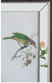 Bird Artwork w/Mirror Frame