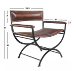 Sienna* Leather Folding Chair