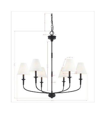Barton Chandelier | Black