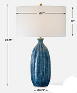 Bixby Blue Table Lamp