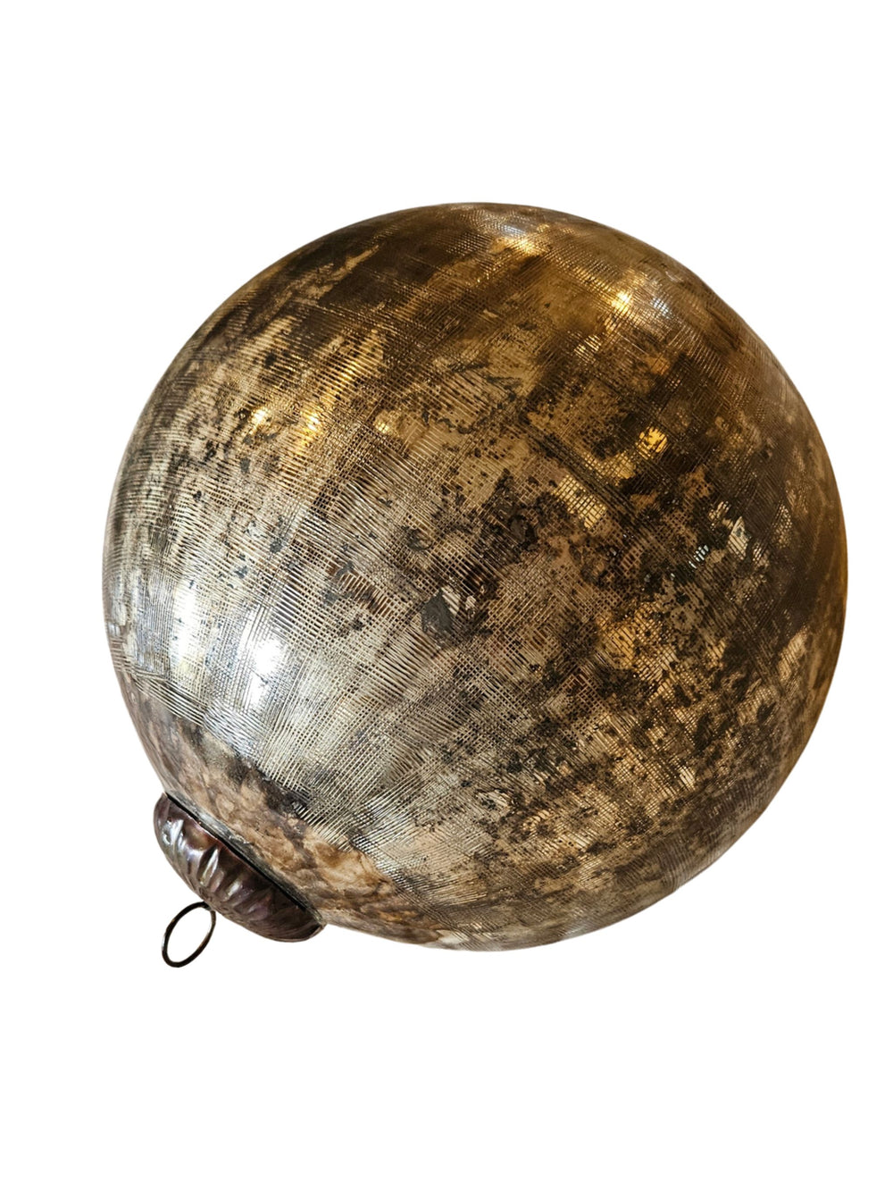 Blk Oxidized Ball Ornament