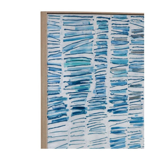 Blue Gail Framed Canvas