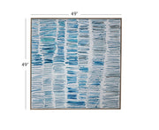 Blue Gail Framed Canvas