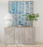 Blue Gail Framed Canvas