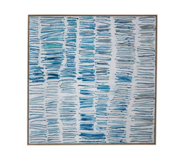 Blue Gail Framed Canvas