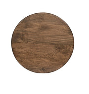 Brown Pedestal Side Table