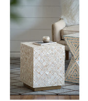 Capiz Block Stool