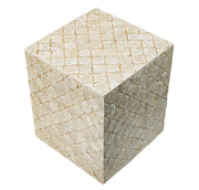 Capiz Block Stool