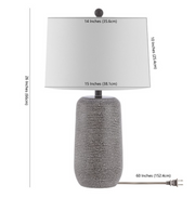 Celvin Table Lamp | Grey & White