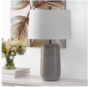 Celvin Table Lamp | Grey & White