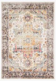 Clara Ivory | Charcoal Rug 8X10