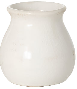 SM White Glossy Vase