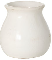 SM White Glossy Vase